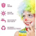thumbnail image 4 of Kit de pintura facial, paleta de 15 colores con 2 pinceles y 4 plantillas, pintura corporal lavable y segura para adultos y niños., 4 of 5