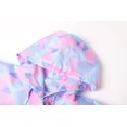thumbnail image 5 of Poncho de Pluie pour Enfants Veste à Capuche Imperméable, Géométrique Rose, m, 5 of 5