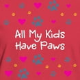 thumbnail image 3 of CafePress - All My Kids/Children Have Paws Women's Dark Tshirt - Women's Traditional Fit Dark T-Shirt, 3 of 4