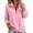 Pink, variant on cocolona Half Zip Pullover Sweatshirts for Women Long Sleeve Solid Color Loose Casual Basic Sweatshirts