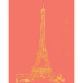 thumbnail image 3 of Biscardi, Nicholas 20x24 Black Modern Framed Museum Art Print Titled - Paris on Coral, 3 of 5