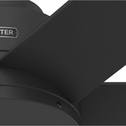 Hunter 60 inch Kennicott ENERGY STAR® Matte Black Damp Rated Ceiling Fan and Handheld Remote