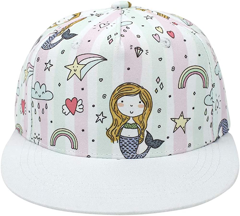 Kids Baby Adjustable Snapback Hats Flat 