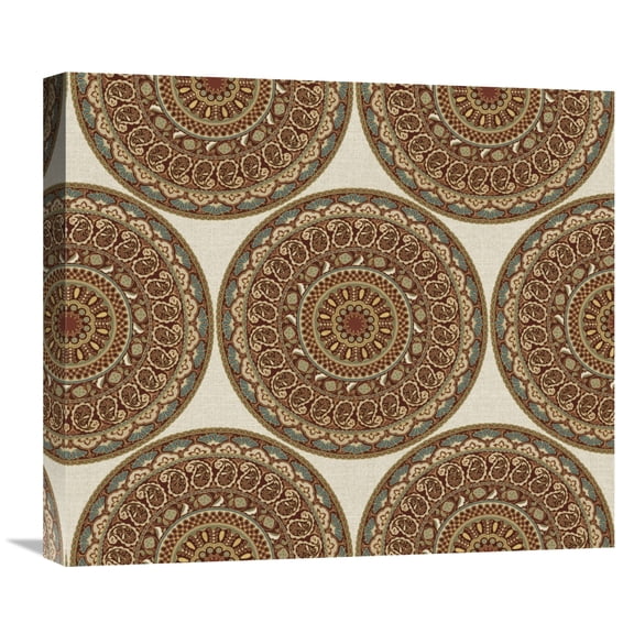 Global Gallery's Daphne Brissonnet 'Mandala Road Pattern I' Stretched Canvas Wall Art