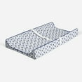 thumbnail image 2 of Bacati - Bucks Navy Quilted Muslin Changing Pad Cover, 2 of 10