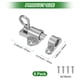 thumbnail image 3 of Uxcell 6-Pack Cerrojos de Cierre Automático, Cerrojo Resistente de Aleación de Aluminio con Tornillos/ Ventana/Puerta[Plateado], 3 of 6