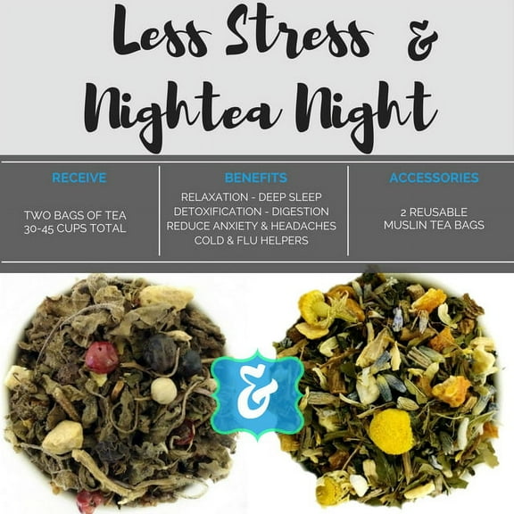 BlendBee "Relaxation Tea" Box, Herbal, 3 Oz, 2 Loose-Leaf Bags