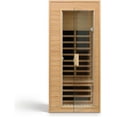 thumbnail image 6 of Infrared Sauna for Home Single Person Hemlock Far Infrared Roof Embedded Indoor Sauna for Home with Bluetooth & LED, Natural, 6 of 7