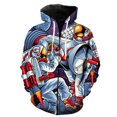 thumbnail image 5 of Sudadera con capucha y cremallera con estampado 3D de dibujos animados retro de astronauta para hombre, camisetas casuales Harajuku, chaquetas con capucha, ropa de calle genial, sudaderas de manga lar, 5 of 5