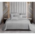 thumbnail image 1 of Drap-housse Grand Lit Double à Élégance Florale - Gris, 1 of 1