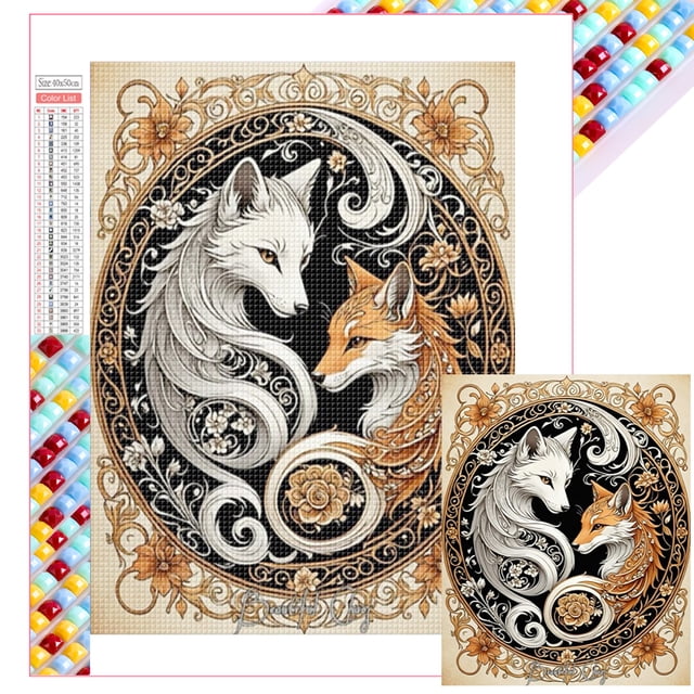 Kit Con Cuentas Cuadradas 5D DIY Del Arte 45x55cm