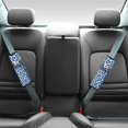 thumbnail image 2 of Chririnla Car Seat Belt Pads Stylish Accessory Seat Belt Shoulder Pad Polyester Breathable, Suitable for Truck SUV, Blue Leopard Butterfly Print, 2 of 8