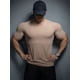 thumbnail image 4 of Camiseta de manga corta con cuello en V para hombre, ropa ajustada de algodón, informal, para gimnasio, Fitness, verano, 2024, 4 of 5