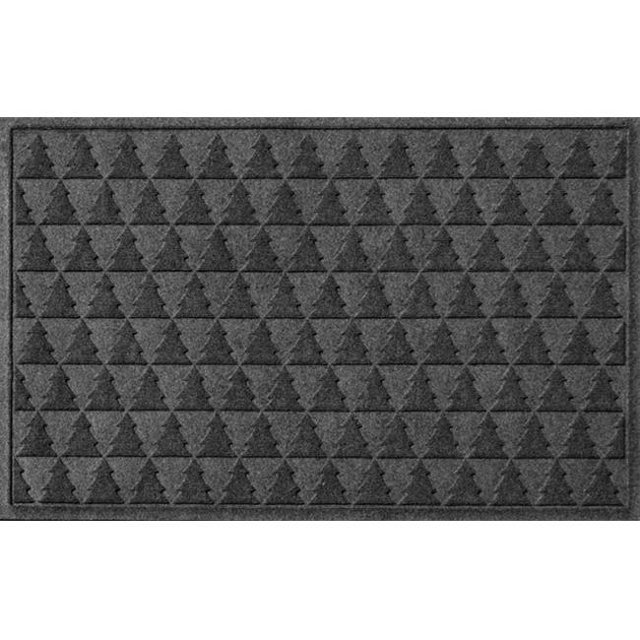 867540035 Water Guard Pine Trees Mat in Charcoal - 3 ft. x 5 ft.