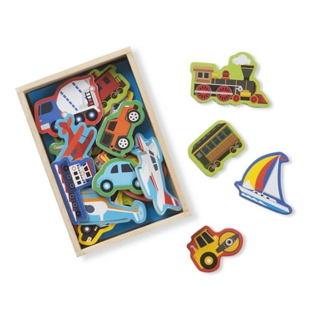 Melissa & Doug Wooden Magnets â Vehicles - Walmart.com