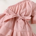 thumbnail image 4 of adviicd Easter Dresses for Girls Girls Summer Dress Ruffle Floral Spaghetti Strap Casual Sundress Tiered Midi Dress Pink,6M, 4 of 5