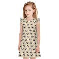 thumbnail image 1 of Balery Pug Dog Face Camisón de princesa para niñas, pijama de algodón con mangas abullonadas, suave y bonito.-XX-Large, 1 of 6