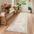 thumbnail image 2 of Hasoo Runner Rug 2x6 Non-Slip Washable Low Pile Floral Print for Kitchen Indoor Pink, 2 of 5