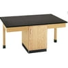 Diversified Woodcrafts 4 Station Science Table With Storage Cabinet