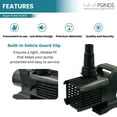 thumbnail image 3 of Half Off Ponds Aqua Pulse Submersible Pond Pump for Waterfalls, 14800 GPH, 1.75 HP, 100 ft Cord, 3 of 7
