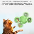 thumbnail image 6 of Interactive Windmill Suction Cup Cat Toy - Led Light Ball & Catnip, Indoor Cat Chew Toy For Kitten Exercise,Blue, 6 of 9