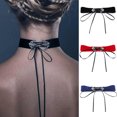 thumbnail image 2 of Bangcool Chocker pour Femmes Mode Réglable Ruban Noué Punk Gothique, 2 of 8