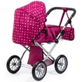 thumbnail image 2 of Bayer Design: City Star Doll Pram - Bordeaux-White-Fairy - 2-In-1 Pushchair & Stroller, Adjustable Handle, Carry Cot & Bag, Dolls Up To 18", Kids 3+, 2 of 8