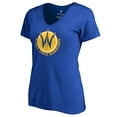 thumbnail image 2 of Women's Royal Santa Cruz Warriors Primary Logo V-Neck T-Shirt, 2 of 3