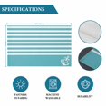 thumbnail image 6 of Blue Anchor Placemats Set of 6, Modern Nautical White Geometric Stripes Placemats for Dining Table, Place Mats for Kitchen Tabletop, Waterproof Wipeable Dining Table Mats Set, 6 of 9