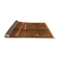 thumbnail image 2 of Ahgly Company Indoor Rectangle Solid Orange Modern Area Rugs, 8' x 12', 2 of 4