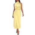 thumbnail image 3 of Vestido LUNAMODA 2025 de satén de verano elegante y formal para mujer, 3 of 5