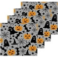 thumbnail image 2 of SKYSONIC Halloween Ghost Pumpkin Cotton Washcloths Set of 2, Highly Absorbent Soft Fingertip Towel for Bathroom, Gym, Hotel and Spa, 12 x 12 Inch, 2 of 7