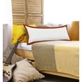 thumbnail image 3 of Ox Bay Border Falange Frame Lumbar Throw Pillow, White / Orange, 14" x 36", Count per pack 1, 3 of 9