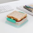 thumbnail image 2 of Sistema To Go Collection Sandwich Box Food Storage Container, 15.2 oz, Blue, 2 of 4