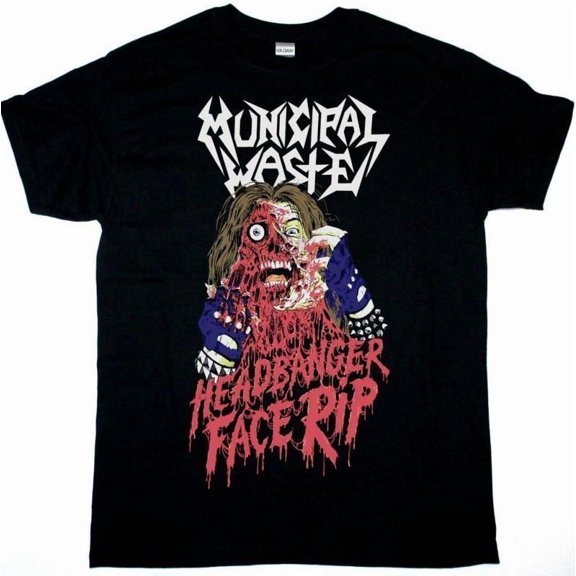 MUNICIPAL WASTE HEADBANGER FACE RIP NEW T-shirt, Size S-4XL Fast shipping