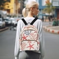 thumbnail image 7 of FORMRS Mini Backpack Purse for Women Quilted Travel Daypack Casual Shoulder Bag, Starfish Seashell, 7 of 7