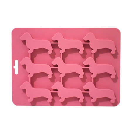 

kaHgKids Cake Mould Dog Shape Puppy Shaped Chocolate Half Muffin Silicone Cake Baking Cookie Cake Mould