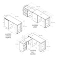 thumbnail image 4 of Escritorio Expandible Maderkit color Rovere 140cm, 4 of 6