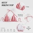 thumbnail image 3 of Bikini Uaunega Halter con cuello en V ajustable y lazo lateral, 3 of 7