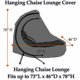 thumbnail image 2 of Funda para silla reclinable ZHAOCHENG 185x117x198cm negra impermeable, 2 of 4
