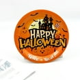 thumbnail image 4 of Dongrere 7-inch Halloween Plates 6Pcs Round Disposable Plates for Party, Orange Pumpkin Print, 4 of 5