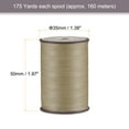 thumbnail image 2 of Thin Waxed Thread 175 Yards 0.45mm Polyester String Cord for Machine Sewing Hand Quilting Weaving, Khaki, 2 of 5