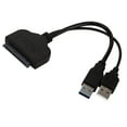 thumbnail image 1 of USB3.0 to SATA Adapter Cord for Laptop with 5Gbps Transfer Rate Black plastic 2.5 Inch, 1 of 9