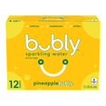 thumbnail image 1 of Bubly Pineapple Sparkling Water 12 x355 mL, Cans, 1 of 10