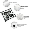 thumbnail image 6 of BANET  Pillowcases Set of 2 Standard Size Floral Printed Pillow Cases Soft Breathable Pillowcase Decorative Pillow Cover 22x22in, 6 of 7