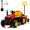 Red, variant on Funride 12V Ride on Toys with Remote Control, Ride on Tractor w/ Detachable Trailer, 6 Wheeler Motorized Trailer Vehicle for Kids 3-5 with Bluetooth Music, Shovel, 3 Speed, LED lights, Green