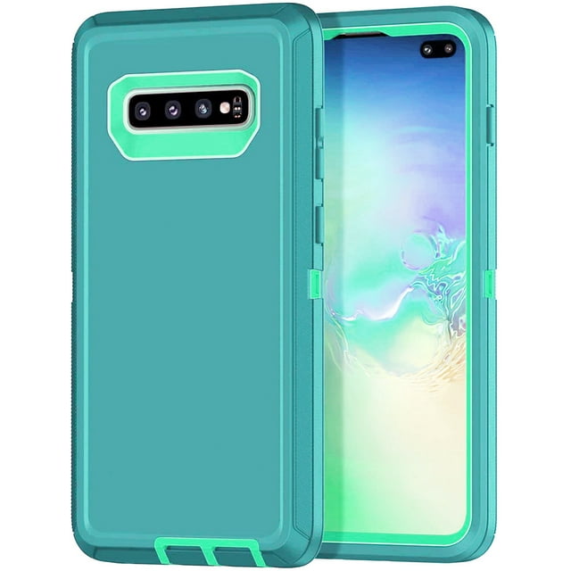 Samsung Galaxy S10 Plus Étui Rigide, Anti-Chute Triple 3 Couches Antichoc Robuste Étui de Protection