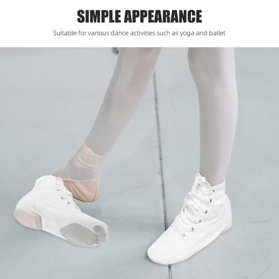 MEIBUTYUP Canvas Dance Practice Slippers for Kids, 1 Pair, High Breathability and Comfort