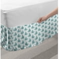 thumbnail image 2 of Whales Bed Skirt, Rhythmic Happy Swimming Baby Mammal Kawaii Cartoon Pastel Backdrop, Elastic Bedskirt Dust Ruffle Wrap Around for Bedding Decor, 4 Sizes, Multicolor, by Ambesonne, 2 of 2