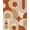 Beige, Pattern 1, variant on Design&I 8'x10' Washable Area Rug Beige Terracotta Geometric Arch Design Retro Abstract with Circles and Arches for King Size Bedroom, Under Bed, Sleek Flatweave Pet Friendly